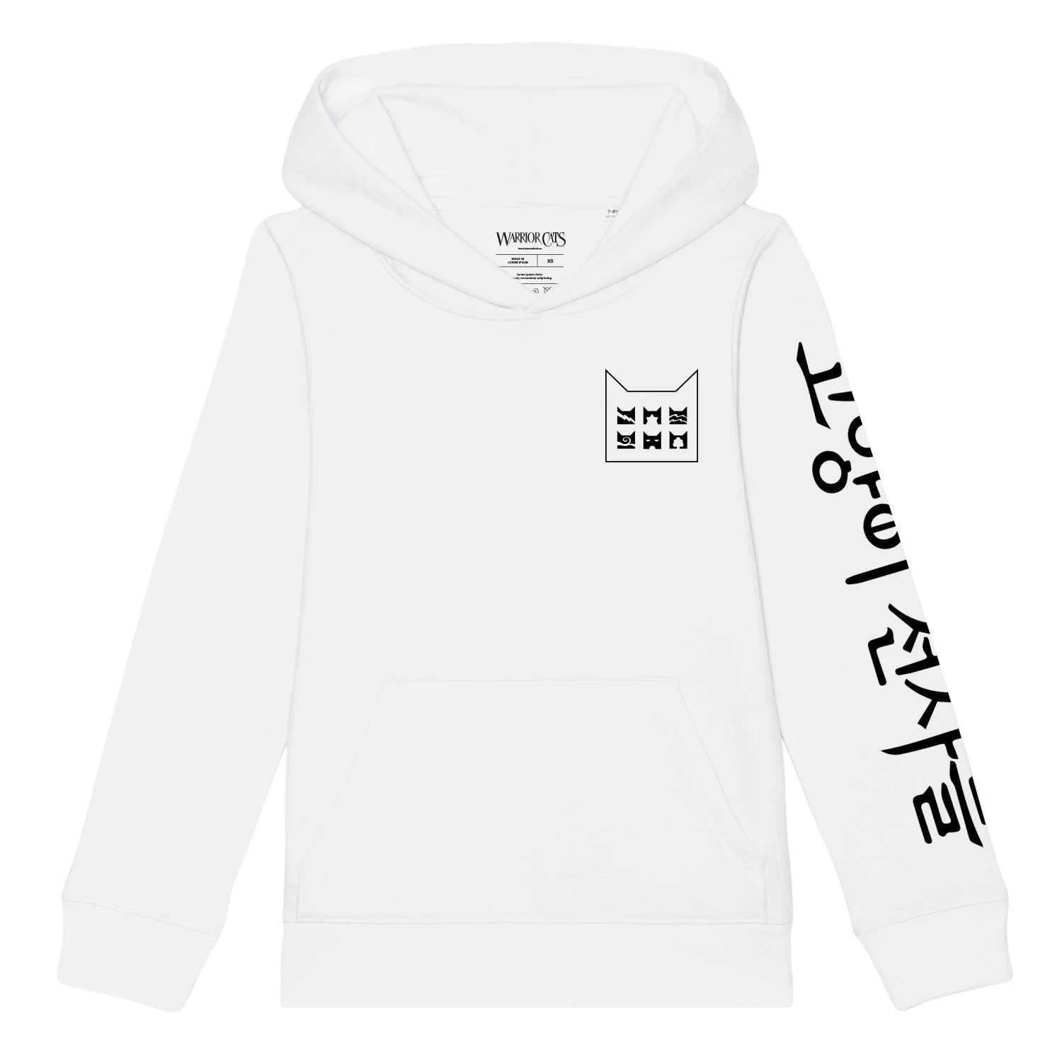 Warriorcats Clan Korean Text Hoodie
